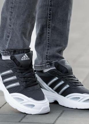 Мужские кроссовки adidas supernova black white5 фото