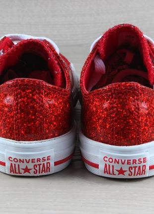 Блестящие кеды для девочки converse all star оригинал, размер 335 фото