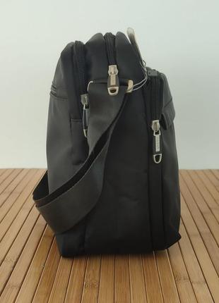 Чоловіча сумка-месенджер "jia jun" до 12 літрів розмір 34*25*12 см. колір чорний3 фото