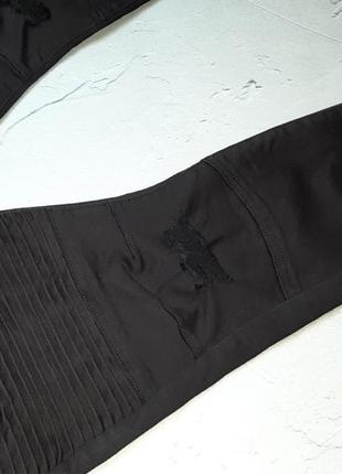 🎁1+1=3 базовые зауженные черные мужские джинсы skinny biker стрейч denim co, размер 46 - 487 фото