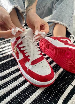 Nike air force 1 low by virgil abloh white red