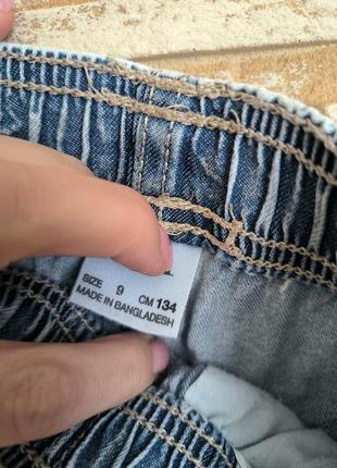 Классные джинсовые шорты zara на 9лет рост 134 в идеальном состоянии2 фото
