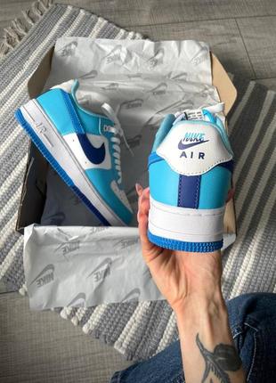 Женские кроссовки nike air force 1 low 07 lv8 blue/white5 фото