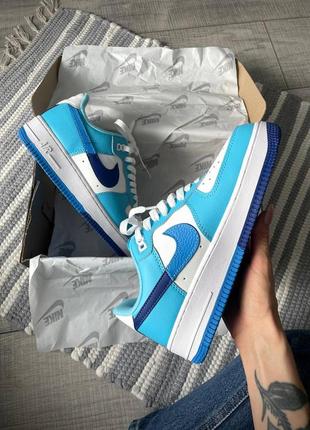 Женские кроссовки nike air force 1 low 07 lv8 blue/white2 фото