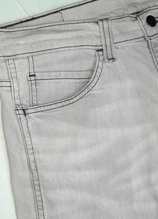 🎁1+1=3 брендові сірі завужені чоловічі джинси стрейч levis оригінал, розмір 46 - 485 фото
