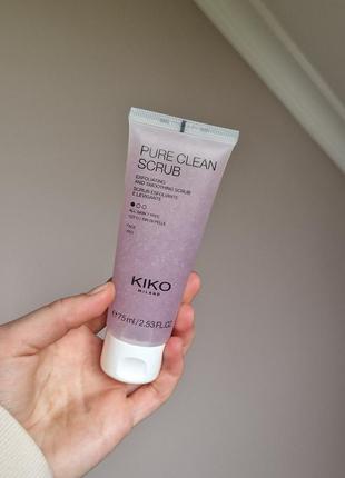 Kiko pure clean scrub скраб ексфоліант для обличчя1 фото