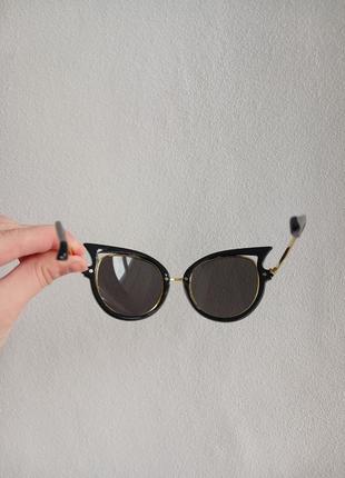 Женские солнцезазисные очки кошечки7 фото