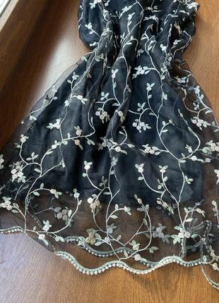 Сукня, сарафан, сітка, тонкі брительки цветочный принт сатин м 466 фото