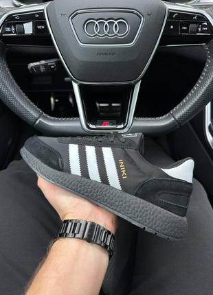 Мужские кроссовки adidas iniki black white 45-461 фото