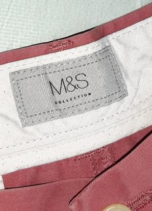 🎁1+1=3 брендовые мужские хлопковые шорты чинос marks &amp; spencer, размер 48 - 508 фото