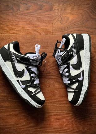 Кроссовки женские nike sb dunk low pro black &amp; white👟1 фото