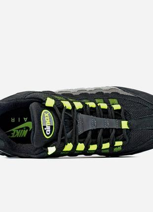 Чоловічі кросівки nike air max 95 black grey green⚡️3 фото