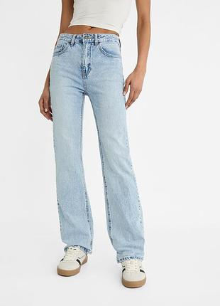 Джинси stradivarius straight fit прямі