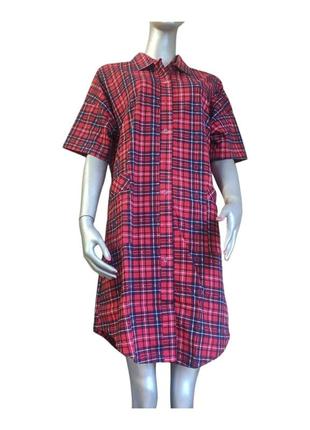Халат женский р. 44 трикотаж м. 413 красный, хлопковый