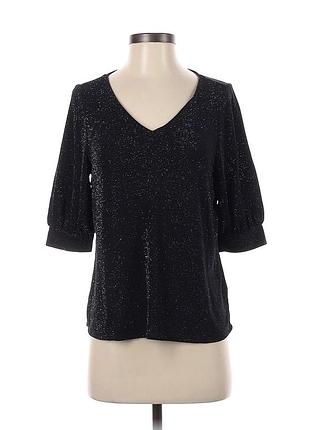 Блуза h&m футболка великий розмір з люрексом блузка з шимером батал