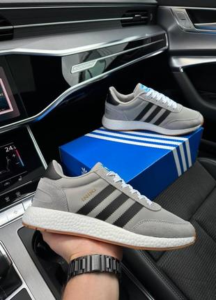 Мужские кроссовки adidas iniki gray black 41-42-45-465 фото