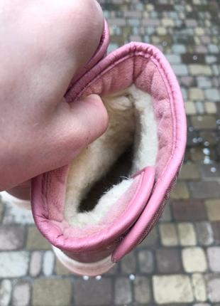 Зимние ботинки  на липучке 15 см стелька2 фото