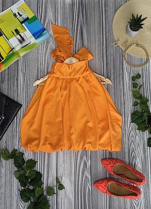 Оранжевая укороченая блкза на подкладке zara #3488