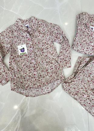Рубашка детская,рубашка детская,детская рубашка, яркая рубашка,рубашка на девочку,рубашка в цветочках, хлопковая рубашка, хлопковая рубашка, блузка детская