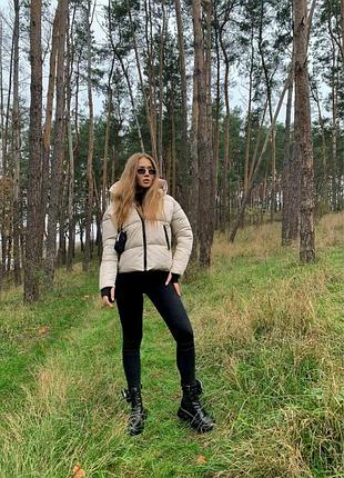 Курточка удлиненная с капюшоном