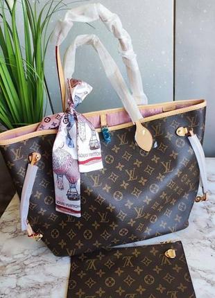 Сумка louis vuitton neverfull 45*29 см1 фото