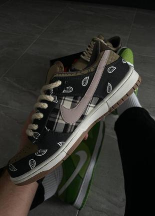 Кроссовки sb dunk low x travis scott cactus jack