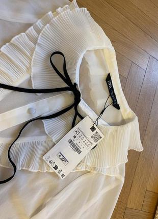 Белая нежная блуза рубашка с воротничком в стиле лолита аниме3 фото
