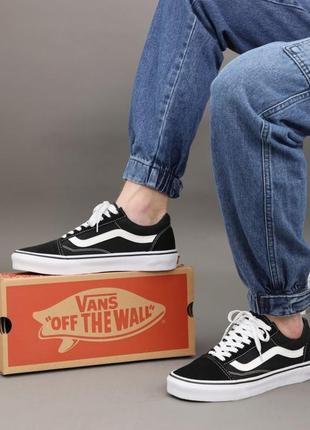 Vans old skool black/white6 фото