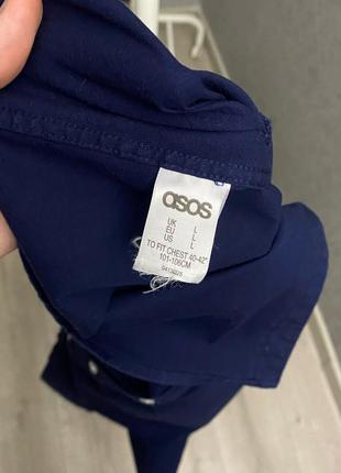 Синя сорочка від бренда asos6 фото