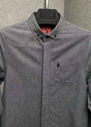 Сіра сорочка від бренда luke3 фото