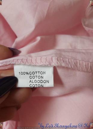 Новая с биркой легкая блуза со 100% хлопка в розовом цвете с вышивкой, размер с-м9 фото