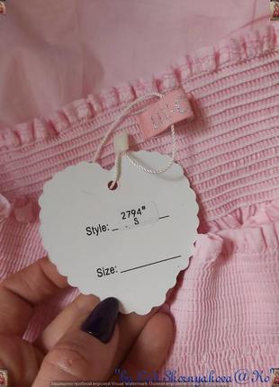 Новая с биркой легкая блуза со 100% хлопка в розовом цвете с вышивкой, размер с-м10 фото