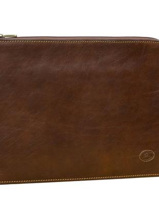 Папка для паперів шкіряна italico 8017l cognac коньячний