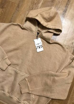 Худи с вареным эффектом zara (р. l-xl)