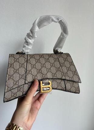 Сумка в стилі gucci x balenciaga hourglass hacker aria supreme7 фото