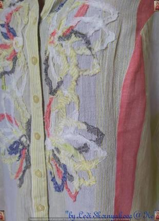 Фірмова per una оригінальна легка літня блуза зі 100 бавовни з рюшами, розмір хл5 фото