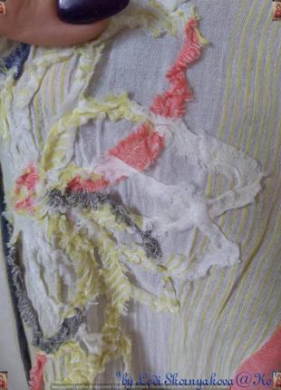 Фірмова per una оригінальна легка літня блуза зі 100 бавовни з рюшами, розмір хл8 фото