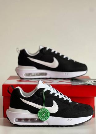 Кросівки nike air max dawn black white4 фото