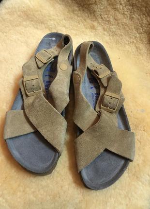 #22 birkenstock босоніжки оригінал замша3 фото