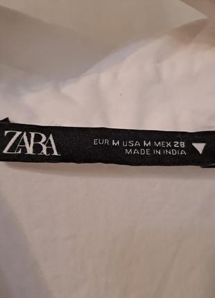 Сорочка zara біла вільного крою з надгрудним плясе на бирці m (сорочка, яка створить суперобраз)9 фото