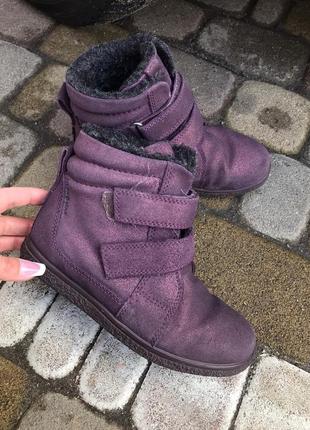 Ботинки ecco зима-осень 33 размер 21 см