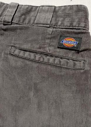 Брюки вельветовые vintage талия 84 см dickies темносерые