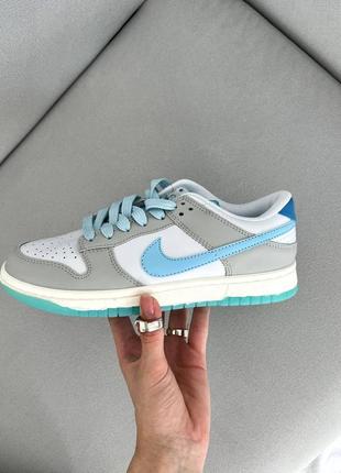 Кроссовки nike sb dunk 520 blue grey1 фото