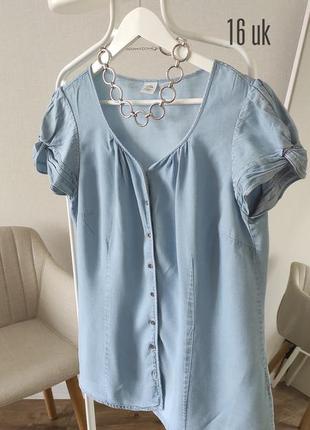 Женская блузка рубашка лиоцел2 фото