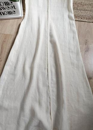 Льняное платье от zara, размер m**3 фото