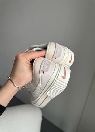 Nike court legacy beige white, кроссовки найк женские бежевые, кроссовки женские бежевое весна - осень4 фото