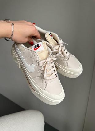 Nike court legacy beige white, кроссовки найк женские бежевые, кроссовки женские бежевое весна - осень