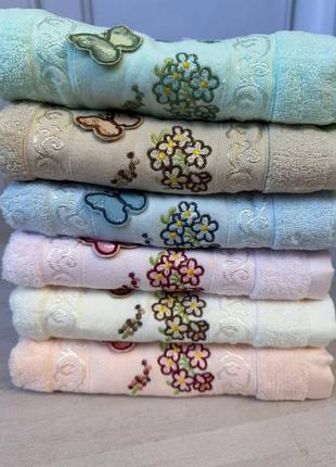 Набор махровых полотенец упаковка 6 шт