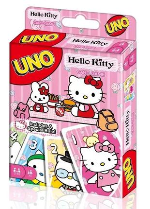 Настільна гра/набір карток uno/уно hello kitty/хеллоу кіті1 фото