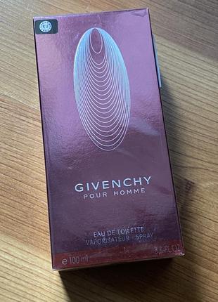 Парфум givenchy pour homme 100 ml туалетна вода чоловічі парфуми живанші пур хом 100 мл червоні1 фото